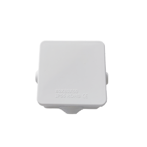 Caja de Conexiones Impermeable IP55 con 4 Entradas, 80 x 80 x 50 mm, para Instalaciones Industriales, Comerciales y Residenciales, Incluye Tornillería para su Instalación