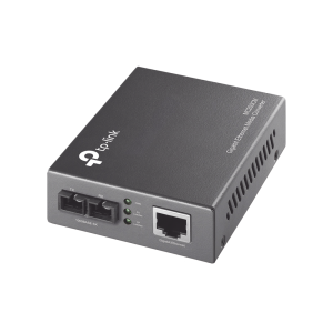 Convertidor Fibra Óptica Multimodo /  1 Puerto RJ45 10/100/1000 Mbps / Puerto Fibra Óptica SC 1000 Mbps / Hasta 550 metros / Plug and Play