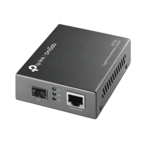 Convertidor Fibra Óptica Monomodo o Multimodo / 1 Puerto SFP 1000 Mbps / 1 Puerto RJ45 10/100/1000 Mbps / Plug and Play  (MC220L)