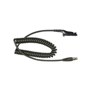 Cable para auricular HDS-EMB con atenuación de ruido para radios MOTOROLA (MOTOTRBO) XPR6500, XPR6550, DEP450, DEP550, DEP550e, DEP570, DGP-4150, DGP-6150, DGP-8550, DGP-5550, APX-7000/ DP-3400.