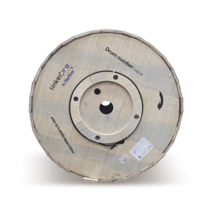 Carrete de 4 km de Fibra ?ptica A?rea Mini ADSS (ASU) G.652D, Monomodo de 12 Hilos, Exterior, Span 120, Loose Tube