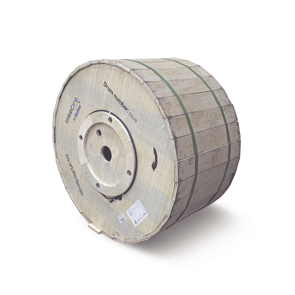 Carrete de 4 Kil?metros de Fibra ?ptica A?rea Mini ADSS (ASU) G.652D, Monomodo de 24 Hilos, Exterior, Span 120, Loose Tube - Image 2