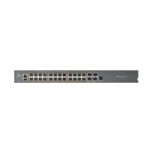 Switch cnMatrix EX2028-P capa 3 de 28 puertos (24 PoE Gigabit 802.3af/at, 4 SFP+) administración desde la Nube (MX-EX2028PxA-U)
