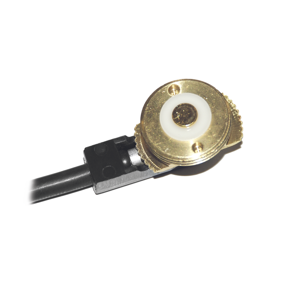 Montaje para Antenas Móviles, 1 Hilo, 5 mts de Cable RG58U, Montaje 3/4" (NMO), sin Conector.