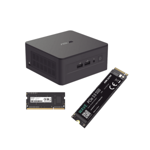 Kit / Mini PC NUC Barebone / Core i5 -1340P (13 Gen) / WiFi 6 y 2.5 GbE / Bluetooth / 16 GB RAM / 512 GB SSD / Sin S.O. / 4 Monitores / Incluye Fuente