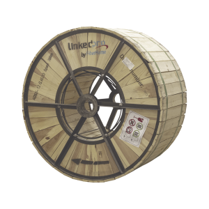 Carrete de 4 km de Fibra ?ptica A?rea (ADSS) G.652D, Monomodo de 12 Hilos, Exterior, Span 200, Loose Tube