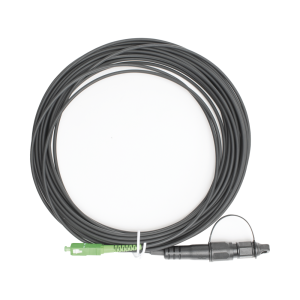 Jumper de Fibra ?ptica, Conector SC/APC - Conexi?n a Caja FDP460, Redondo, 10 Metros (32.81 Pies), Forro 3 mm, G657A2, Negro