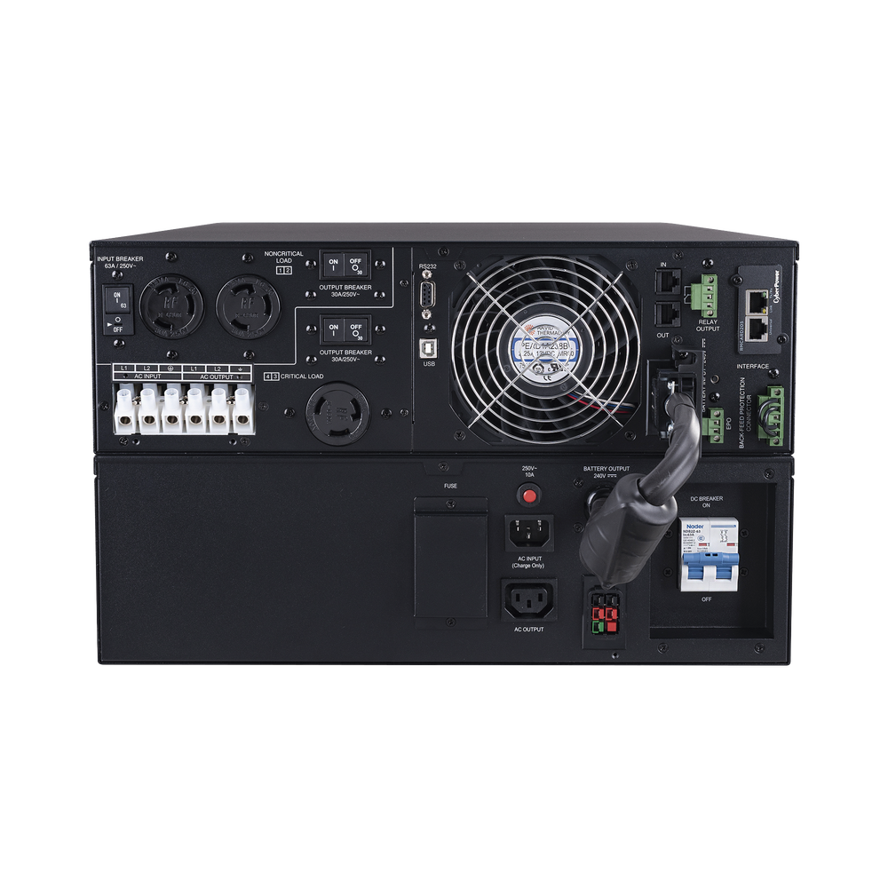 UPS de 8000 VA/ 8000 W, Online Doble Conversión, 200 - 240 Vac de Salida, Terminal Hardwired, Onda Senoidal Pura, Torre o Rack de 6 UR, Con 3 Tomas NEMA L6-30R - Image 4