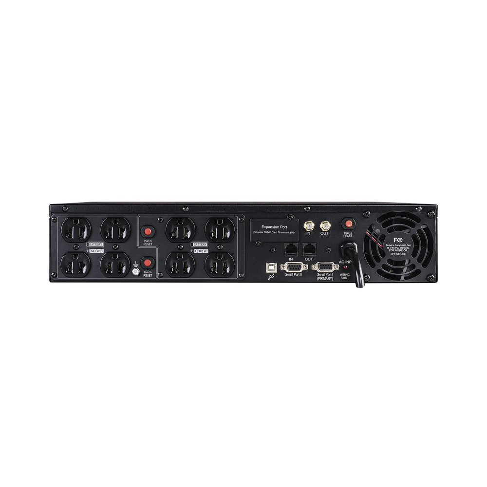 UPS de 1500 VA/900 W, Topología Línea Interactiva, Entrada 120 Vca NEMA 5-15P, Torre o Rack 2 UR, Con 8 Tomas NEMA 5-15R - Image 2