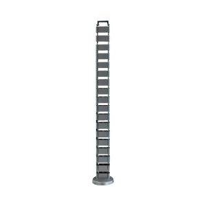 Organizador de Cables Vertical Articulado, Ideal para Llevar los Cables del Piso a Mesa o a la Cubierta del Escritorio de Manera Segura