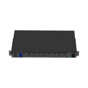 PDU Switchable y Monitoreable por Toma (MS) para Distribución de Energía, Enchufe de Entrada NEMA L5-20P, Con 8 Salidas 5-20R, Horizontal 19in, 120 Vca, 15 Amp, 1UR