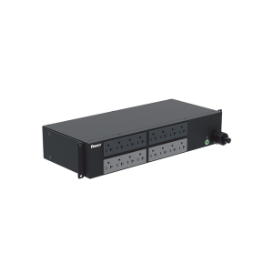 PDU Básico para Distribución de Energía, Enchufe de Entrada NEMA L5-30P, Con 16 Contactos NEMA 5-20R, Instalación Horizontal de 19in, 2 UR, 30 Amp, 120 Vca