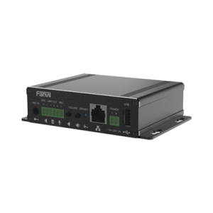 Gateway para Voceo IP/SIP,  Entrada de audio (3.5mm), salida de amplificador integrado de hasta 30W, puerto USB (reproducción de MP3), (PA3F)
