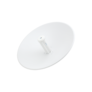 PowerBeam airMAX AC hasta 450 Mbps, frecuencia 5 GHz (5150 - 5875 MHz) con antena tipo plato de 27 dBi, radomo incluido