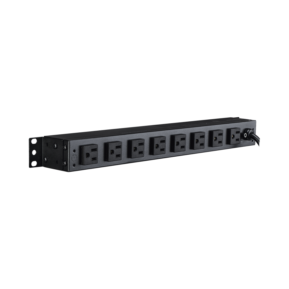 PDU Básico Para Distribución de Energía, Con 8 Tomas NEMA 5-15R Traseras y 2 Tomas 5-15R Frontales, 1UR, 15 Amp, 120 Vca - Image 4