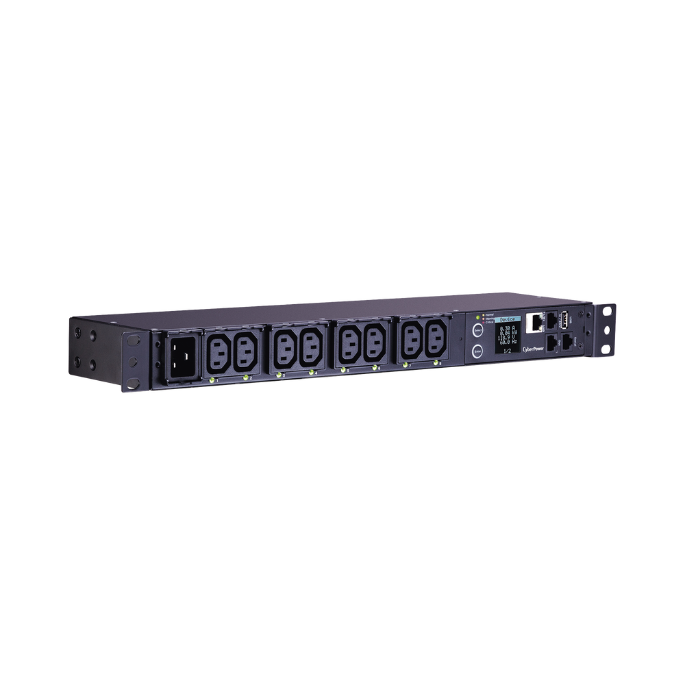 PDU Switchable y Monitoreable por Toma, para Distribución de Energía, Entrada 200-240 Vca NEMA L6-20P, Con 8 Salidas C13, Horizontal 19in, 2UR - Image 3