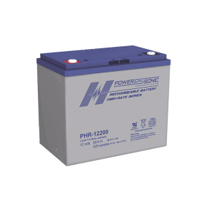 Batería 12V, 58AH, Para Respaldo, Serie PHR, Tecnologías AGM/VRLA, 5 Años Vida Útil, Terminales M6, Reconocida UL