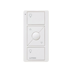 Control remoto PICO 3 botones encender/apagar, atenuador (dimmer) y botón favorito, complemente con un atenuador Caseta, RA2, RadioRa2.