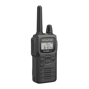 Radio portátil UHF 450-470 MHz, 2 W, 16 canales, Resistente a Golpes MIL-STD-810, manos libres VOX. Incluye antena, batería, cargador y clip