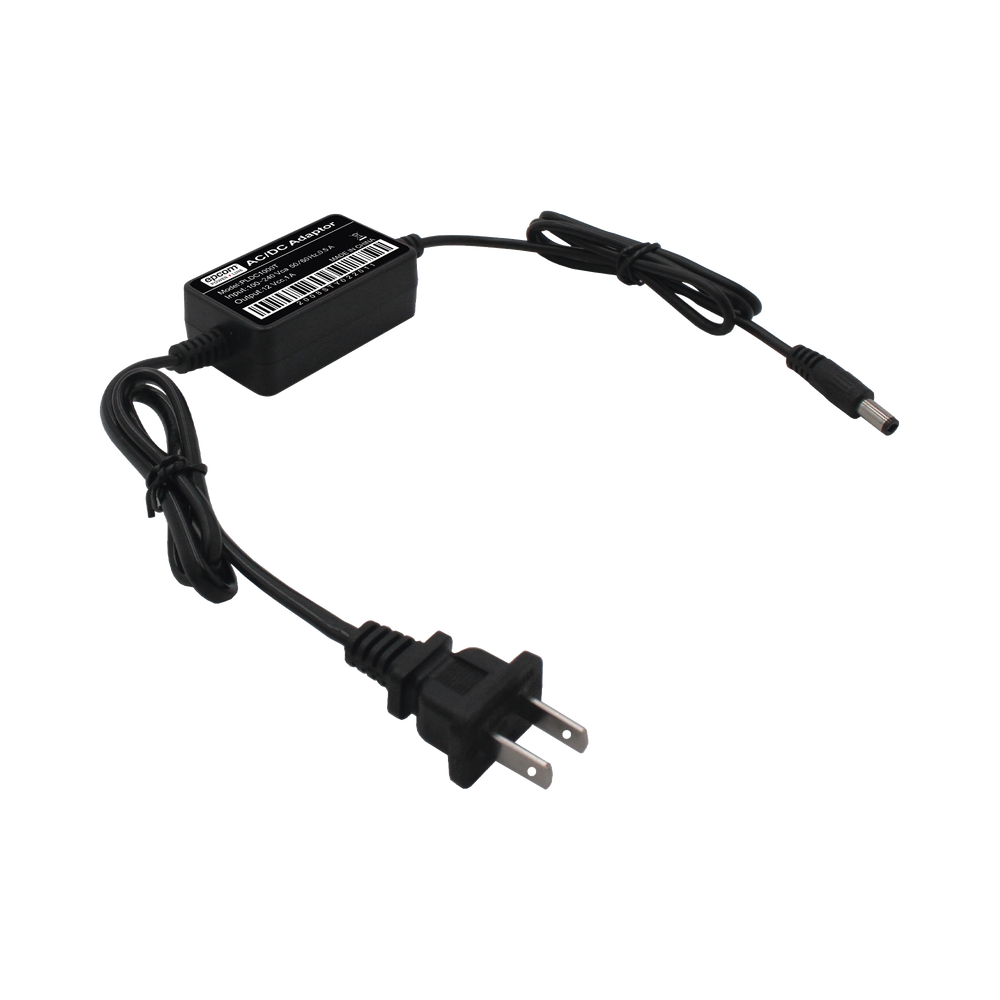 Adaptador de Pared de 12Vcc @ 1 A con cable y clavija Nema 1-15 / 0.5 metros a la toma de alimentación / 0.5 metros a la conexión del dispositivo - Image 2