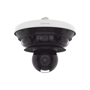 Cámara IP Multisensor 34MP (4 sensores 4K) con lentes motorizados / PTZ 2 MP 40X / Hasta 2 tarjetas MicroSD de 512GB / WDR de hasta 150dB / IP66 / IK10 / autoseguimiento / Inteligencia artificial para eventos