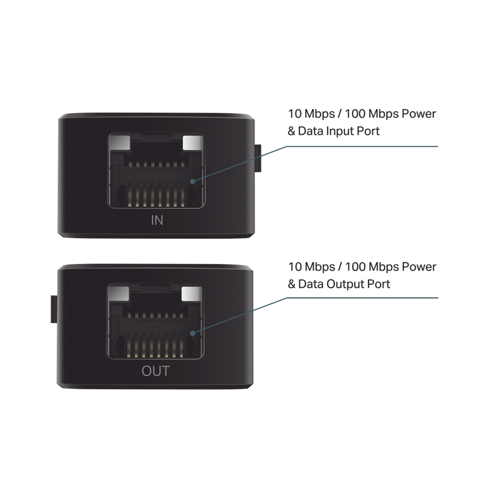 Extensor PoE 802.3 af/at / 2 puerto 10/100 Mbps / Plug and Play / Salida PoE Hasta 20W / Extensor Hasta 250 Metros - Image 4