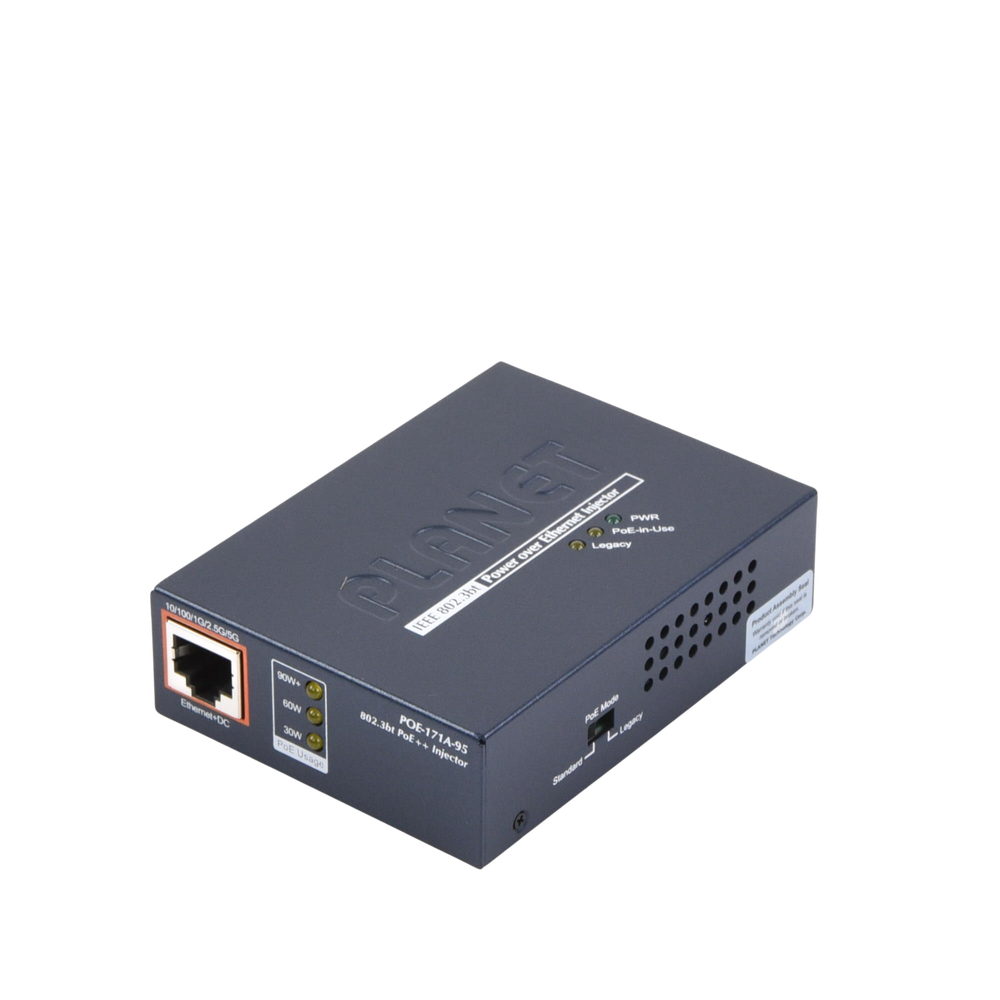 Inyector PoE 802.3af/at/bt , Hasta 95 Watts, Puerto Gigabit con Fuente Externa - Image 2
