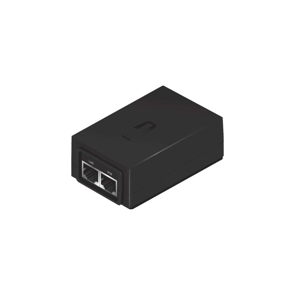 Adaptador PoE Ubiquiti de 48 VDC, 0.5 A, Fast Ethernet (10/100 Mbps)
