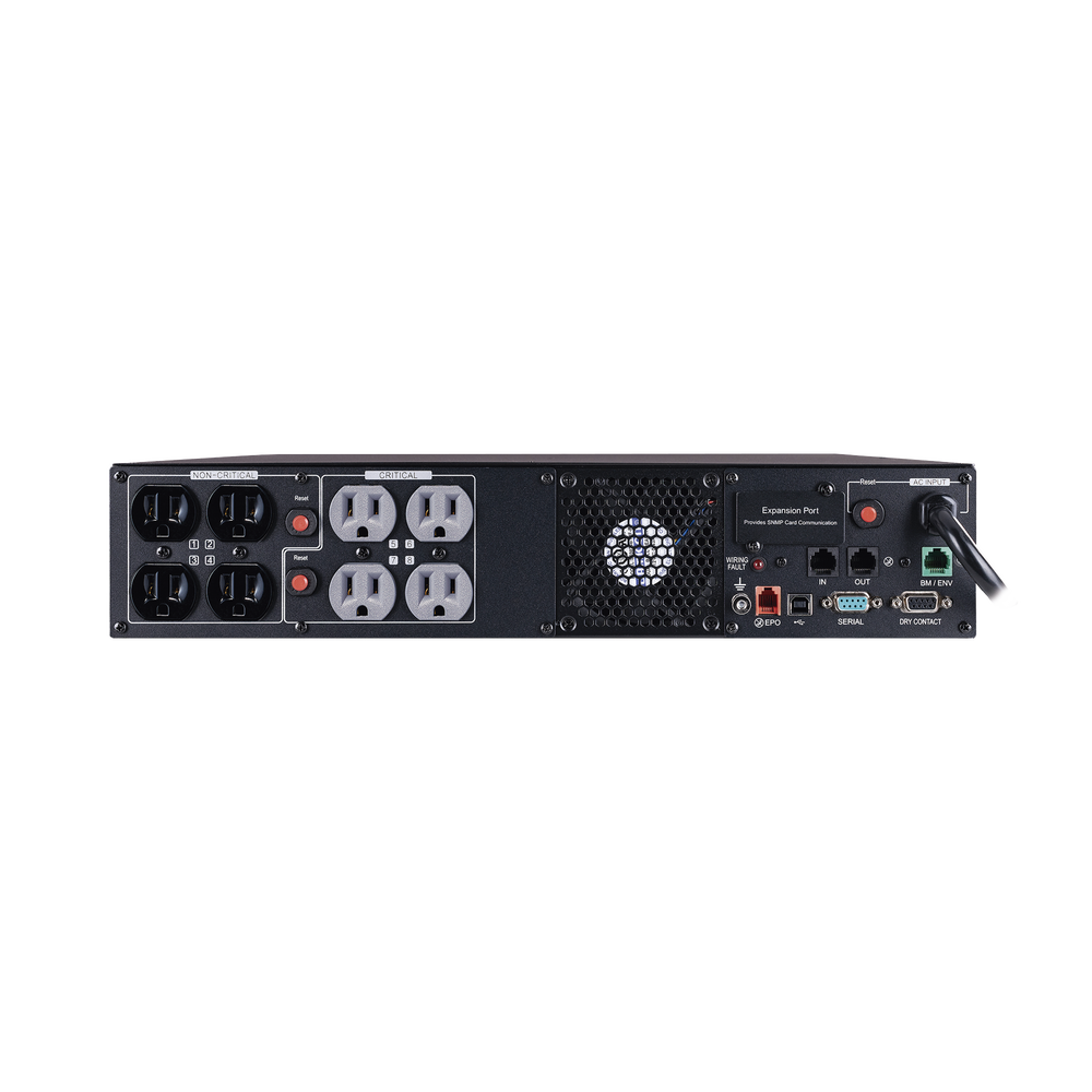 UPS de 1000 VA /1000 W, Topología Línea Interactiva, Entrada 120 Vca NEMA 5-15P, Onda Senoidal Pura, Torre o Rack 2 UR, Con 8 Tomas NEMA 5-15R - Image 5