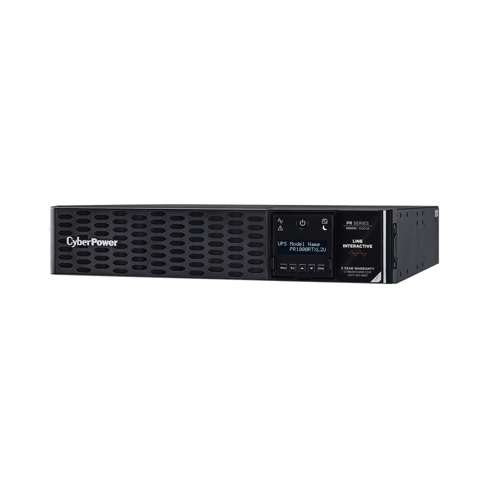 UPS de 1000 VA/1000 W, Topología Línea Interactiva, Entrada 120 Vca NEMA 5-15P, Onda Senoidal Pura, Torre o Rack 2 UR, Con 8 Tomas NEMA 5-15R - Image 3