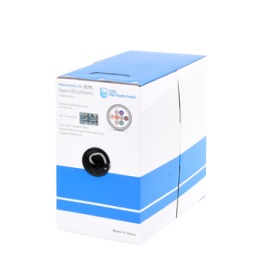 Bobina de Cable de 305 Metros (1000 Pies), Cat5e, 24 AWG, Color Gris, UL, para Aplicaciones en Videovigilancia, Redes de Datos. Uso Interior (PRO-CAT-5E-LITE)