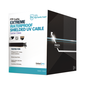 Bobina de Cable de 305 Metros (1000 Pies), Cat5e, Color Negro, Sin Blindar, para Aplicaciones de Video Vigilancia, Redes de Datos. Uso en Intemperie (PRO-CAT5-EXT-LITE)