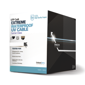 Bobina de Cable UTP Cat6 para Exterior en Color Blanco / 305 Metros (1000 Pies) / Certificada UL / Sin Blindaje (PRO-CAT-6-EXT-LITEW)