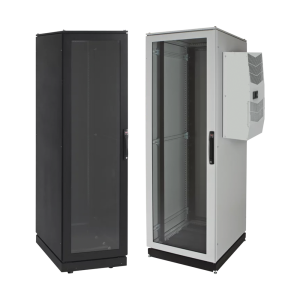 Gabinete de Telecomunicaciones ProLine V/D, 600 mm de Ancho, 1000 mm de Profundidad, Compatible Con Aire Acondicionado Tipo G52, NEMA 12, 42 UR, Color Negro