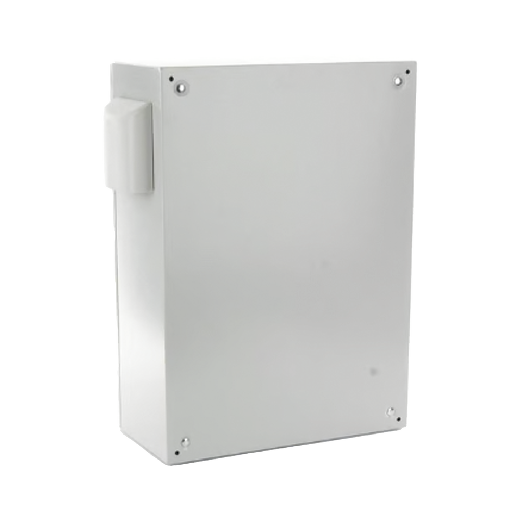 Gabinete Ventilado de Acero IP55 Uso en Exterior (400 x 600 x 250 mm) con Placa Trasera Interior Metálica y Compuerta Inferior Atornillable. Incluye Ventilador, Ventilas, filtros, Chapas y Llave T. - Image 3