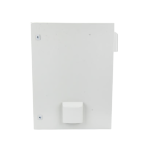 Gabinete Ventilado de Acero IP55 Uso en Exterior (400 x 600 x 250 mm) con Placa Trasera Interior Metálica y Compuerta Inferior Atornillable. Incluye Ventilador, Ventilas, filtros, Chapas y Llave T.