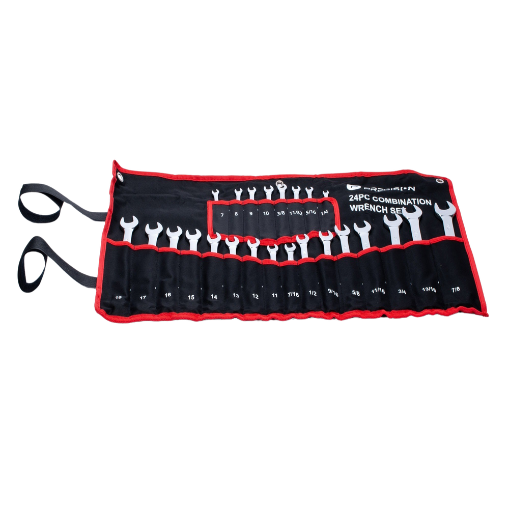 Juego de 24 Llaves Combinadas Métricas e Inglesas con Estuche. - Image 3