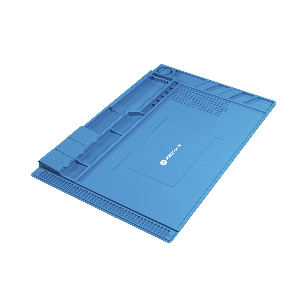 Tapete de silicona de 45 x 30 cm, resistente al calor con áreas magnéticas y de almacenamiento de componentes, ideal para la reparación de equipos y tarjetas electrónicas. - Image 4