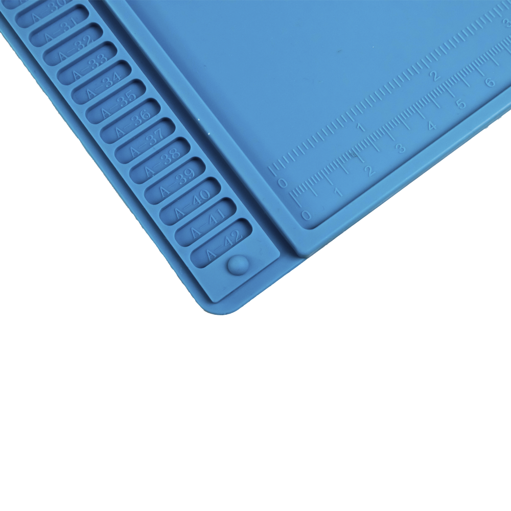 Tapete de silicona de 45 x 30 cm, resistente al calor con áreas magnéticas y de almacenamiento de componentes, ideal para la reparación de equipos y tarjetas electrónicas. - Image 5