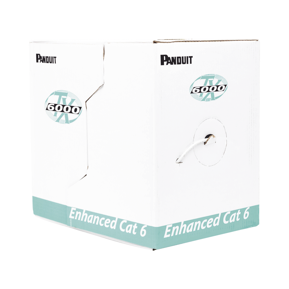 Bobina de Cable UTP 305 Metros (1000 Pies) de Cobre, TX6000™ PanNet, Reelex, Gris, Categoría 6 Mejorado (23 AWG), PVC (CMR, Riser), de 4 Pares - Image 4