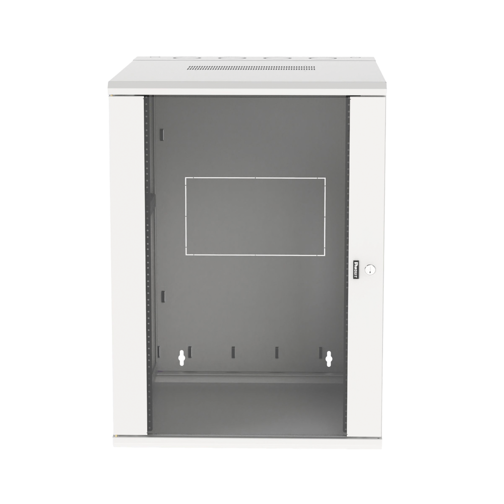 Gabinete PanZone de Montaje en Pared, de 19in, Puerta con Ventana de Seguridad, 18 UR, 762mm de Profundidad, Color Blanco - Image 4