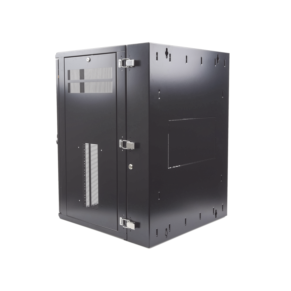 Gabinete PanZone de Montaje en Pared, de 19in, Puerta con Ventana de Seguridad, 18 UR, 635mm de Profundidad, Color Negro - Image 5