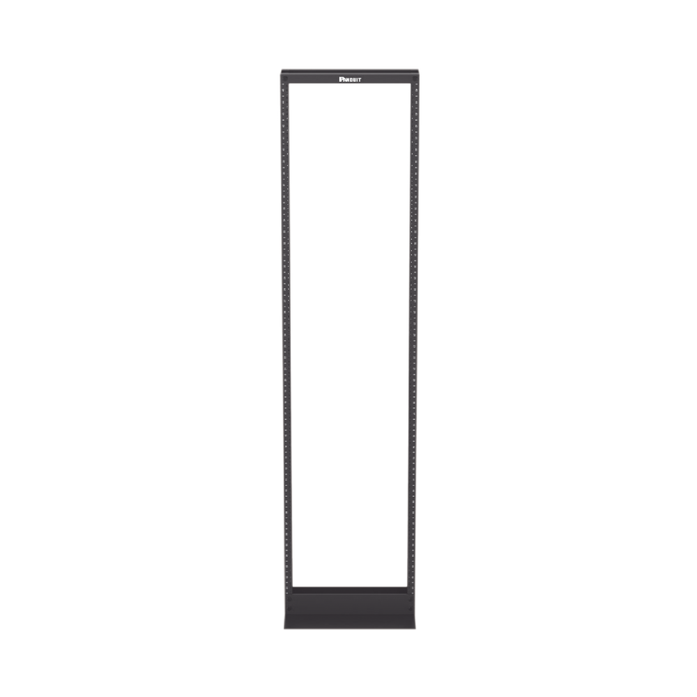 Rack de Dos Postes Estándar de 19 in, Rieles Numerados y Roscados #12-24, Fabricado en Aluminio, 45 Unidades de Rack, Color Negro - Image 2