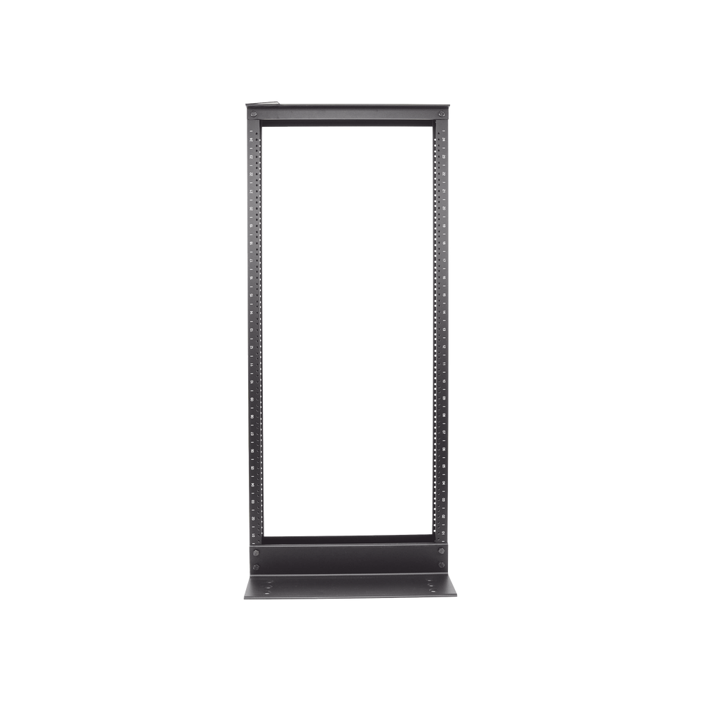Rack de Dos Postes Estándar de 19 in, Rieles Numerados y Roscados #12-24, Fabricado en Aluminio, 24 Unidades de Rack, Color Negro - Image 3