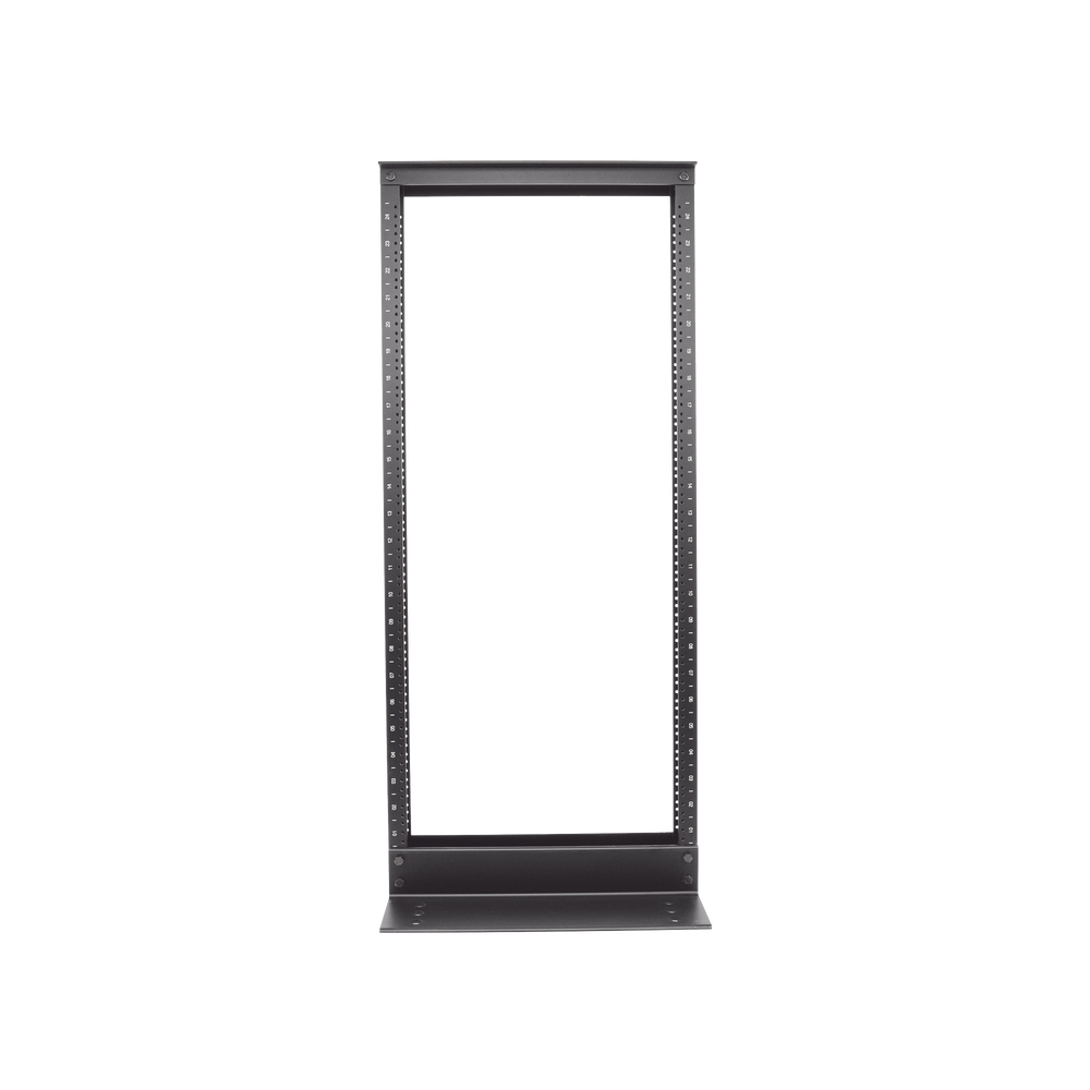 Rack de Dos Postes Estándar de 19 in, Rieles Numerados y Roscados #12-24, Fabricado en Aluminio, 24 Unidades de Rack, Color Negro - Image 6