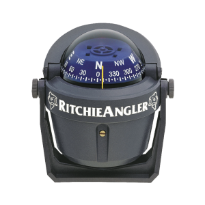 Brújula de Navegación Maritima Serie RitchieAngler / Montaje en Bracket / Lectura Directa 2 3/4" (70 mm) / Iluminación Nocturna Verde Interna / 100% Reparable
