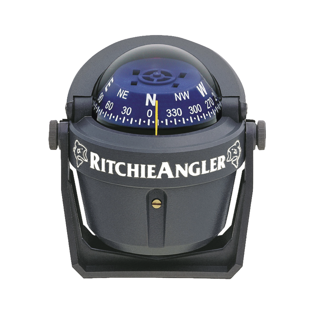 Brújula de Navegación Maritima Serie RitchieAngler / Montaje en Bracket / Lectura Directa 2 3/4" (70 mm) / Iluminación Nocturna Verde Interna / 100% Reparable