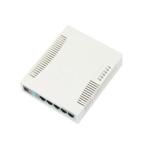 Switch Mikrotik 5 puertos Gigabit Ethernet y 1 SFP (RB260GS)