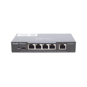 Switch Administrable PoE con 5 puertos Gigabit, 4 PoE 802.3af/at, gestión gratuita desde la nube, 54w