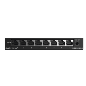 Switch Administrable con 8 puertos Gigabit, gestión gratuita desde la nube